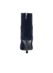 Visuel 3 : Collection Jimmy Choo Bordeaux | Boots Cycas en veau velours marine| Chaussures de luxe Parenthese Bordeaux