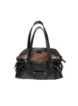 Visuel 4 : Collection Jimmy Choo Bordeaux | Sac Bar Holdall medium en cuir noir| Sacs de luxe Parenthese Bordeaux