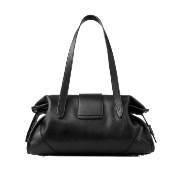 Visuel 5 : Collection Jimmy Choo Bordeaux | Sac Bar Holdall medium en cuir noir| Sacs de luxe Parenthese Bordeaux
