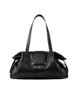 Visuel 1 : Collection Jimmy Choo Bordeaux | Sac Bar Holdall medium en cuir noir| Sacs de luxe Parenthese Bordeaux