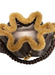 Visuel 4 : Collection Jimmy Choo Bordeaux | Sac Cinch Medium shearling chocolate| Sacs de luxe Parenthese Bordeaux