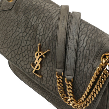 Visuel 5 : Collection Saint Laurent Bordeaux | Sac Niki medium zinc grey effet croco| Boutique Parenthese Bordeaux