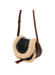 Visuel 3 : Collection Chloé Bordeaux | Besace Marcie Shearling en cuir noir| Boutique Parenthese Bordeaux