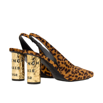 Visuel 3 : Collection Givenchy Bordeaux | Slingback tape 85 léopard| Boutique Parenthese