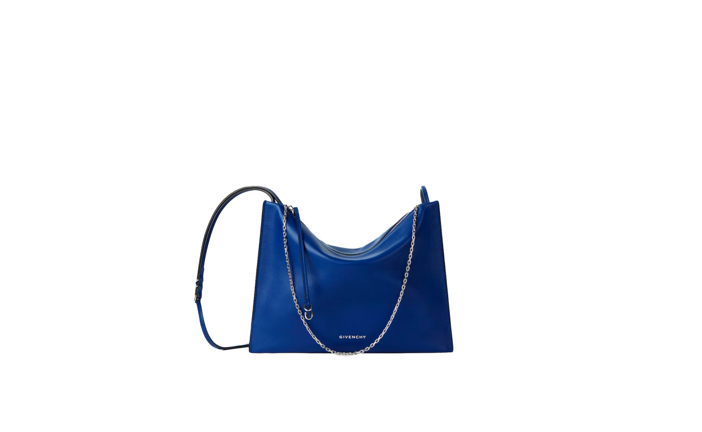 Visuel 1 : Collection Givenchy Bordeaux | Pochette Voyou en cuir bleu cobalt| Boutique Parenthese Bordeaux