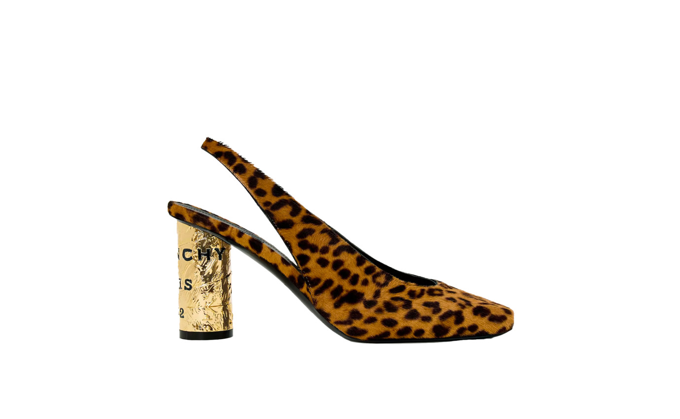 Visuel 1 : Collection Givenchy Bordeaux | Slingback tape 85 léopard| Boutique Parenthese