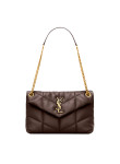 Visuel 2 : Saint Laurent| Sac Puffer Small en cuir chocolat | Boutique Parenthese Bordeaux