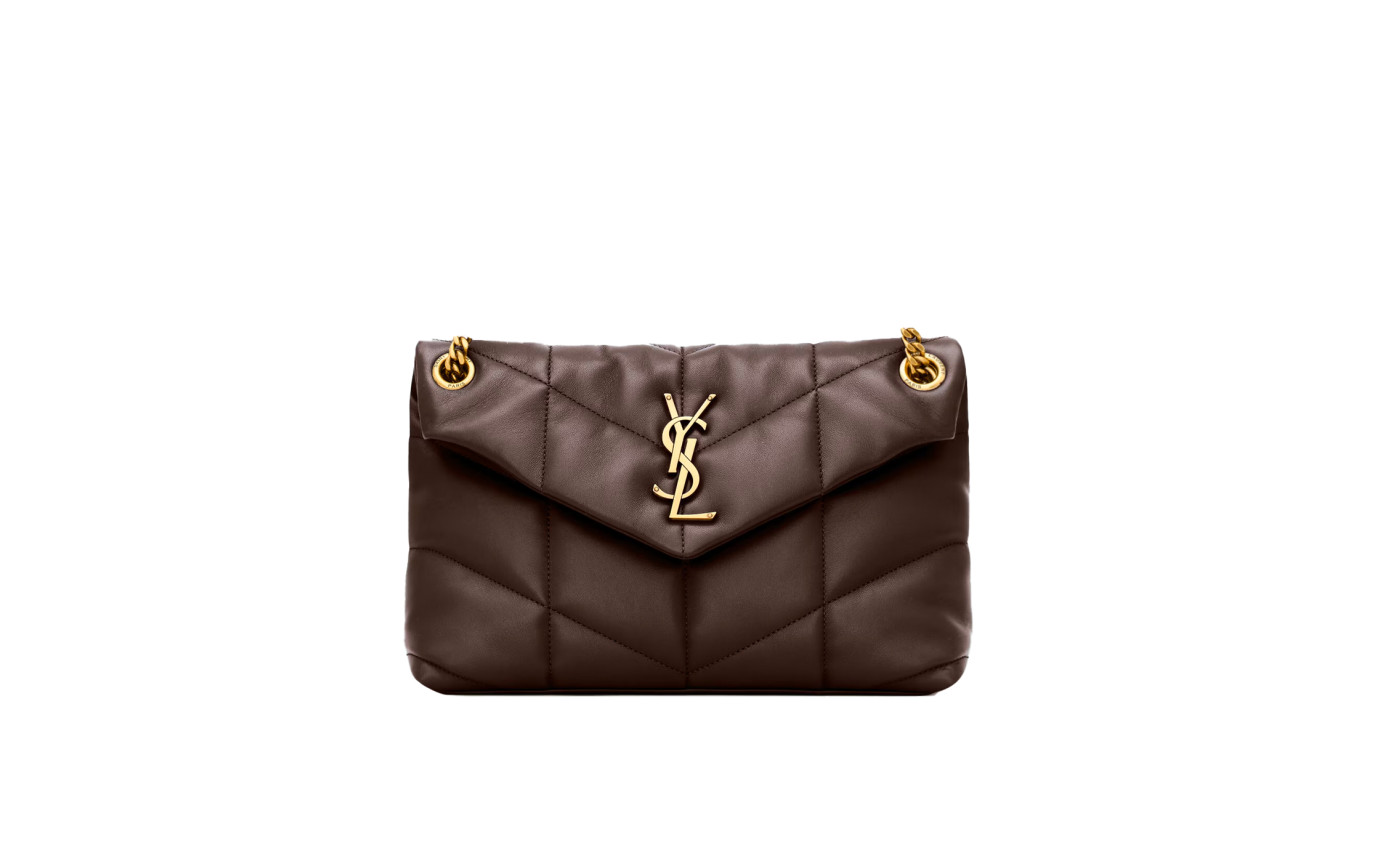 Visuel 1: Saint Laurent| Sac Puffer Small en cuir chocolat | Boutique Parenthese Bordeaux