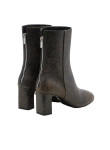 Visuel 3 : Collection Jimmy Choo Bordeaux | Boots Daze en cuir craquelé marron| Chaussures de luxe Parenthese Bordeaux