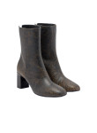 Visuel 2 : Collection Jimmy Choo Bordeaux | Boots Daze en cuir craquelé marron| Chaussures de luxe Parenthese Bordeaux