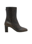 Visuel 1 : Collection Jimmy Choo Bordeaux | Boots Daze en cuir craquelé marron| Chaussures de luxe Parenthese Bordeaux
