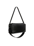 Visuel 2 : Courrèges | Sac Three Sixty médium en cuir naplack noir | Boutique Parenthese Bordeaux