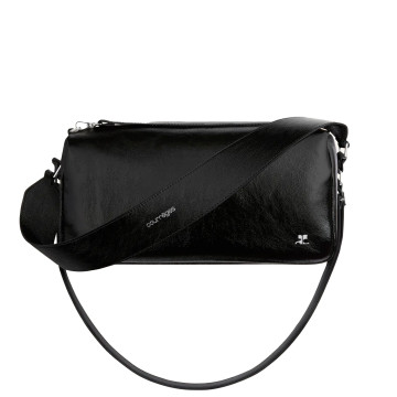 Visuel 4 : Courrèges | Sac Three Sixty médium en cuir naplack noir | Boutique Parenthese Bordeaux