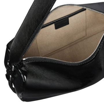 Visuel 5 : Courrèges | Sac Three Sixty médium en cuir naplack noir | Boutique Parenthese Bordeaux