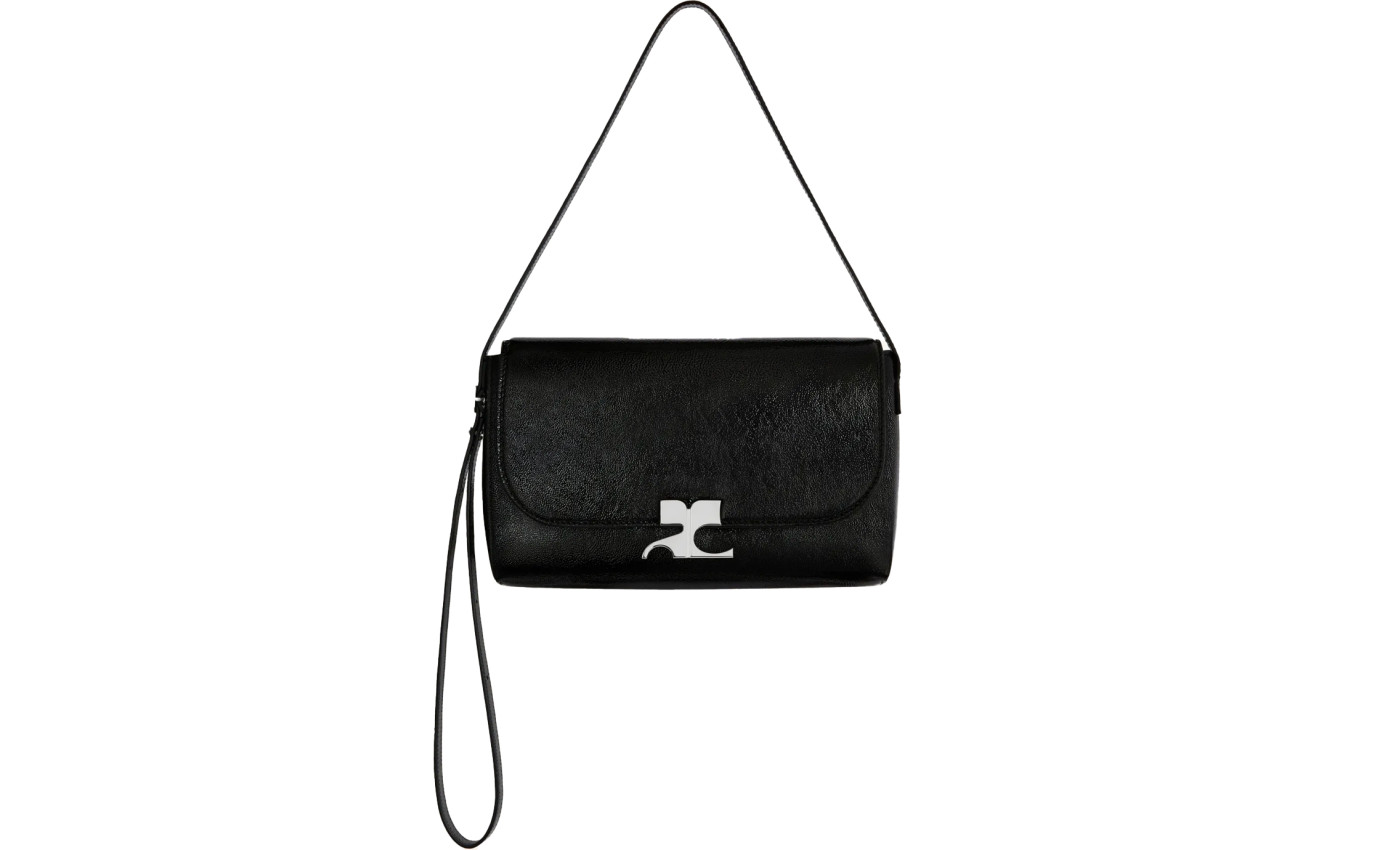 Visuel 1 : Courrèges | Sac Icotype en cuir naplack noir | Boutique Parenthese Bordeaux