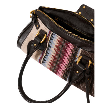Visuel 4 : Chloé Sac Paddington tweed kohl brown| Boutique de sacs de Luxe Parenthese