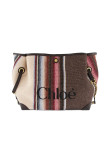 Visuel 1 : Chloé| Cabas Clover en toile et cuir brown | Boutique Parenthese Bordeaux