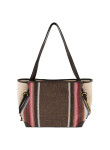 Visuel 3 : Chloé| Cabas Clover en toile et cuir brown | Boutique Parenthese Bordeaux