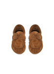Visuel 2 : Saint Laurent Chaussure | Le loafer Bateau en veau velours camel| Boutique Parenthese Bordeaux