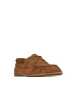 Visuel 3 : Saint Laurent Chaussure | Le loafer Bateau en veau velours camel| Boutique Parenthese Bordeaux