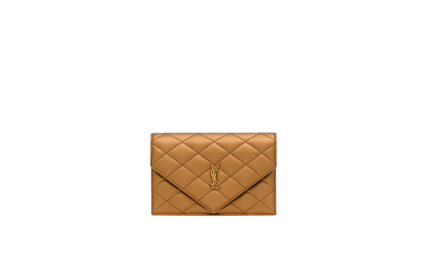 Visuel 1 : Collection Saint Laurent Bordeaux | Pochette Paris en cuir bronze| Boutique Parenthese Bordeaux