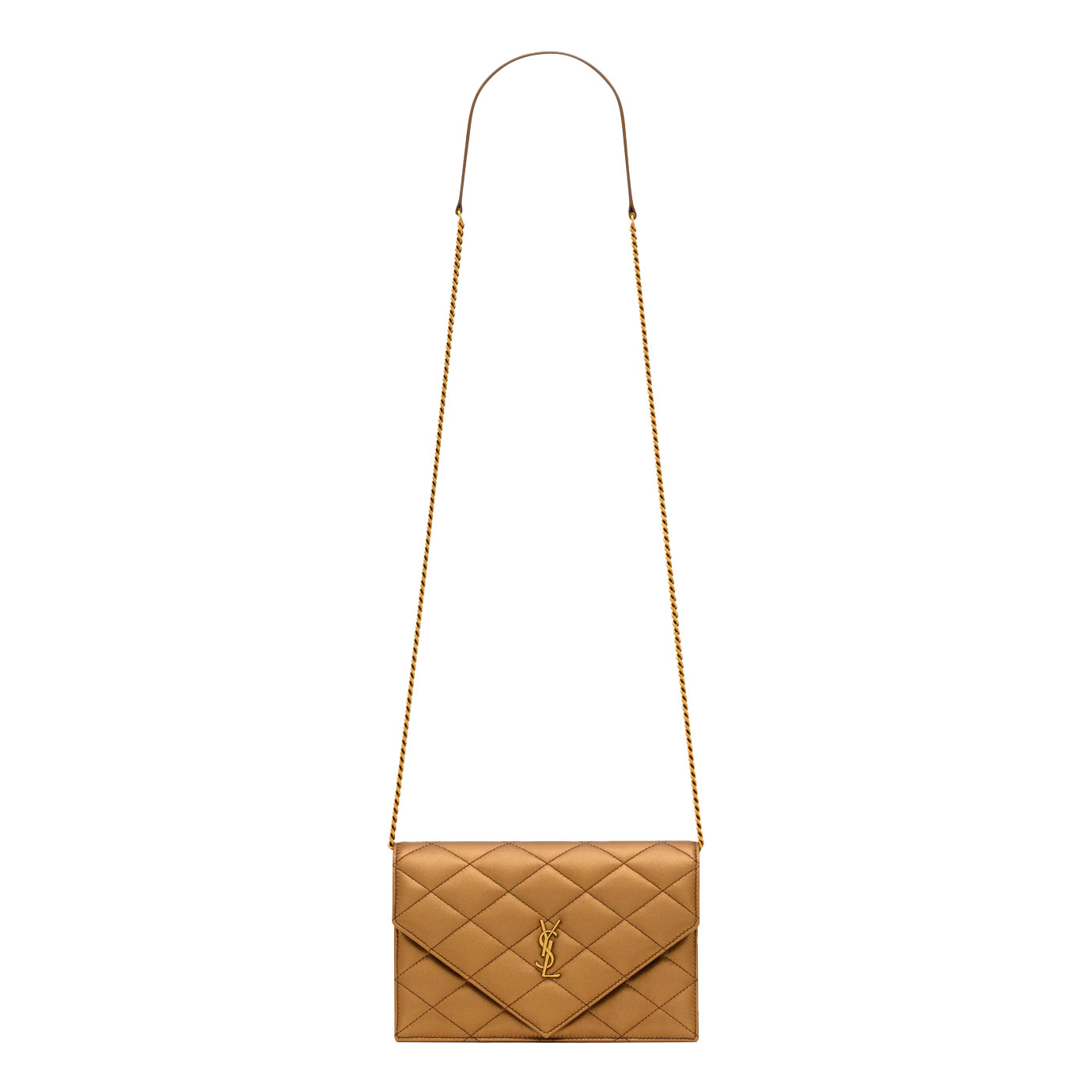 Visuel 2 : Collection Saint Laurent Bordeaux | Pochette Paris en cuir bronze| Boutique Parenthese Bordeaux