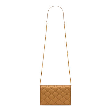 Visuel 3 : Collection Saint Laurent Bordeaux | Pochette Paris en cuir bronze| Boutique Parenthese Bordeaux