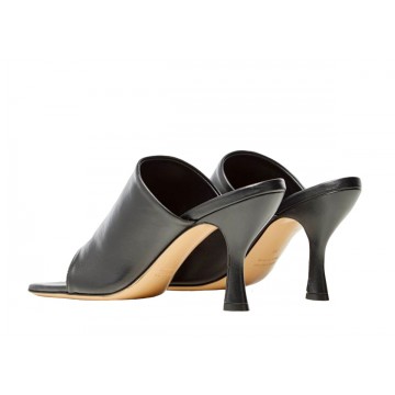 Chaussure de luxe femme GIA COUTURE X PERNILLE TEISBAEK Mule à talon Perni 02 en cuir noir