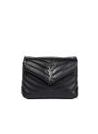 Visuel 1 : Saint Laurent| Sac Loulou Small Noir Argent | Boutique Parenthese