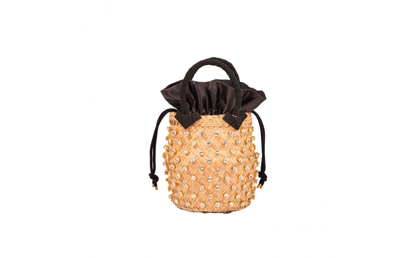 Visuel 1 : Lenine | Sac seau Nina noir | Boutique Parenthese
