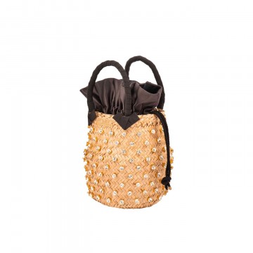 Visuel 2 : Lenine | Sac seau Nina noir | Boutique Parenthese