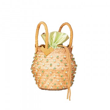 Visuel 2 : Lenine | Sac seau Nina vert et camaieu de vert | Boutique Parenthese