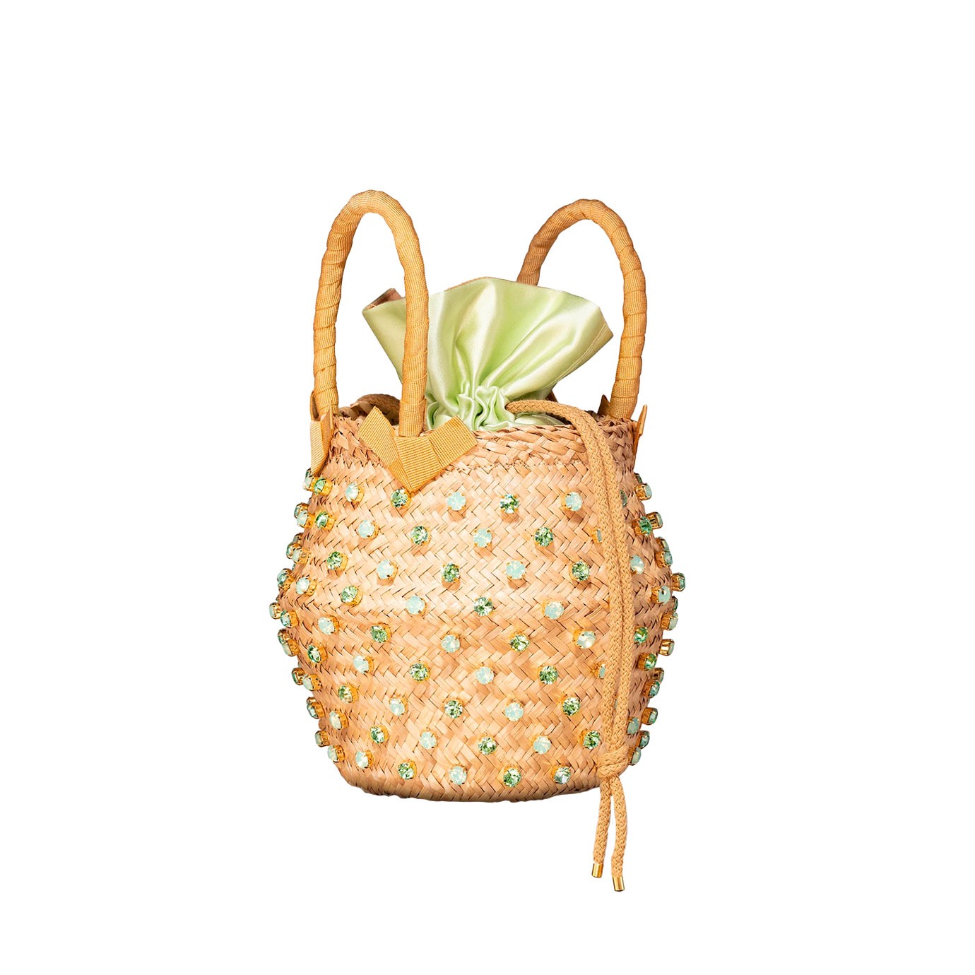 Visuel 2 : Lenine | Sac seau Nina vert et camaieu de vert | Boutique Parenthese