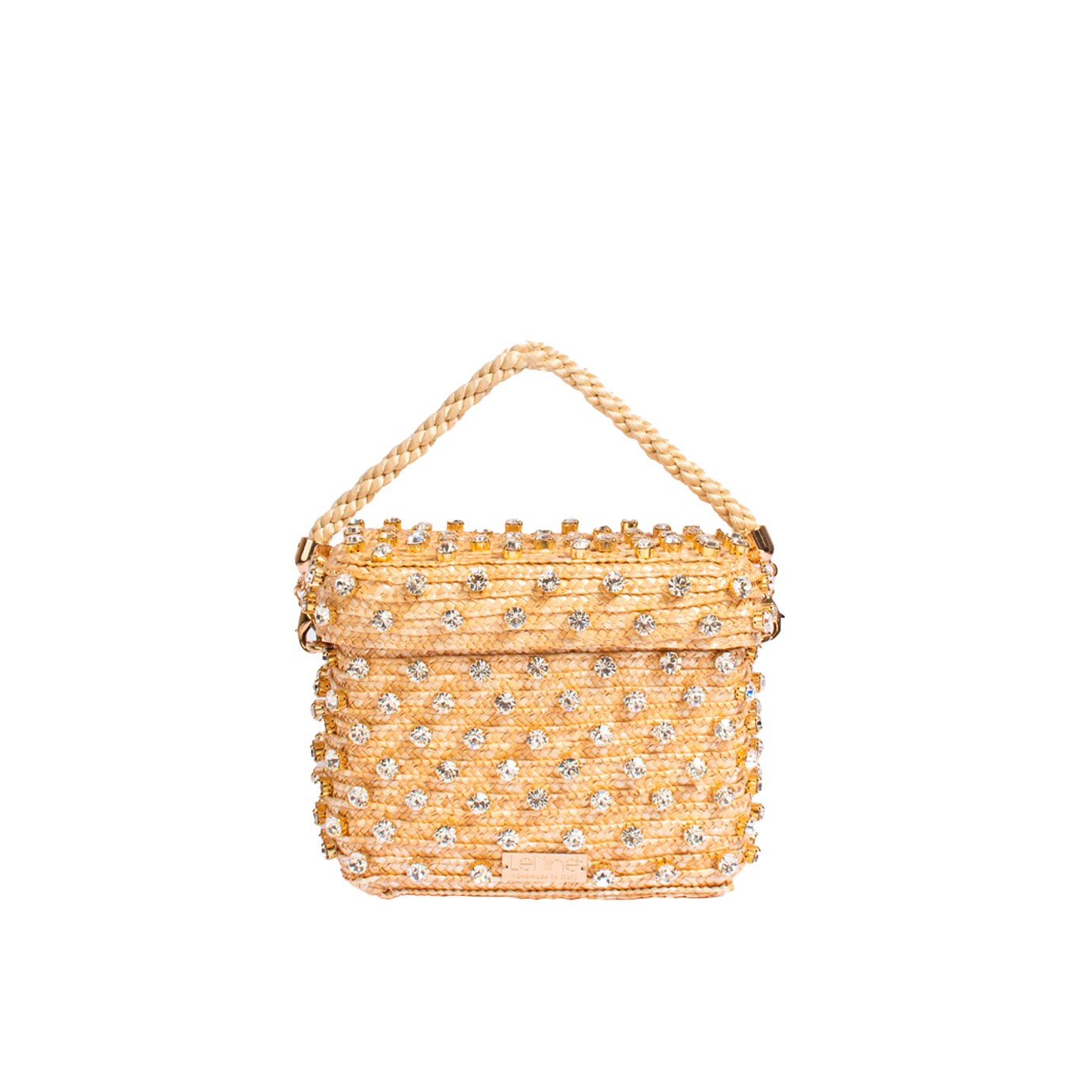Visuel 1 : Lenine | Sac Diamond Box beige | Boutique Parenthese