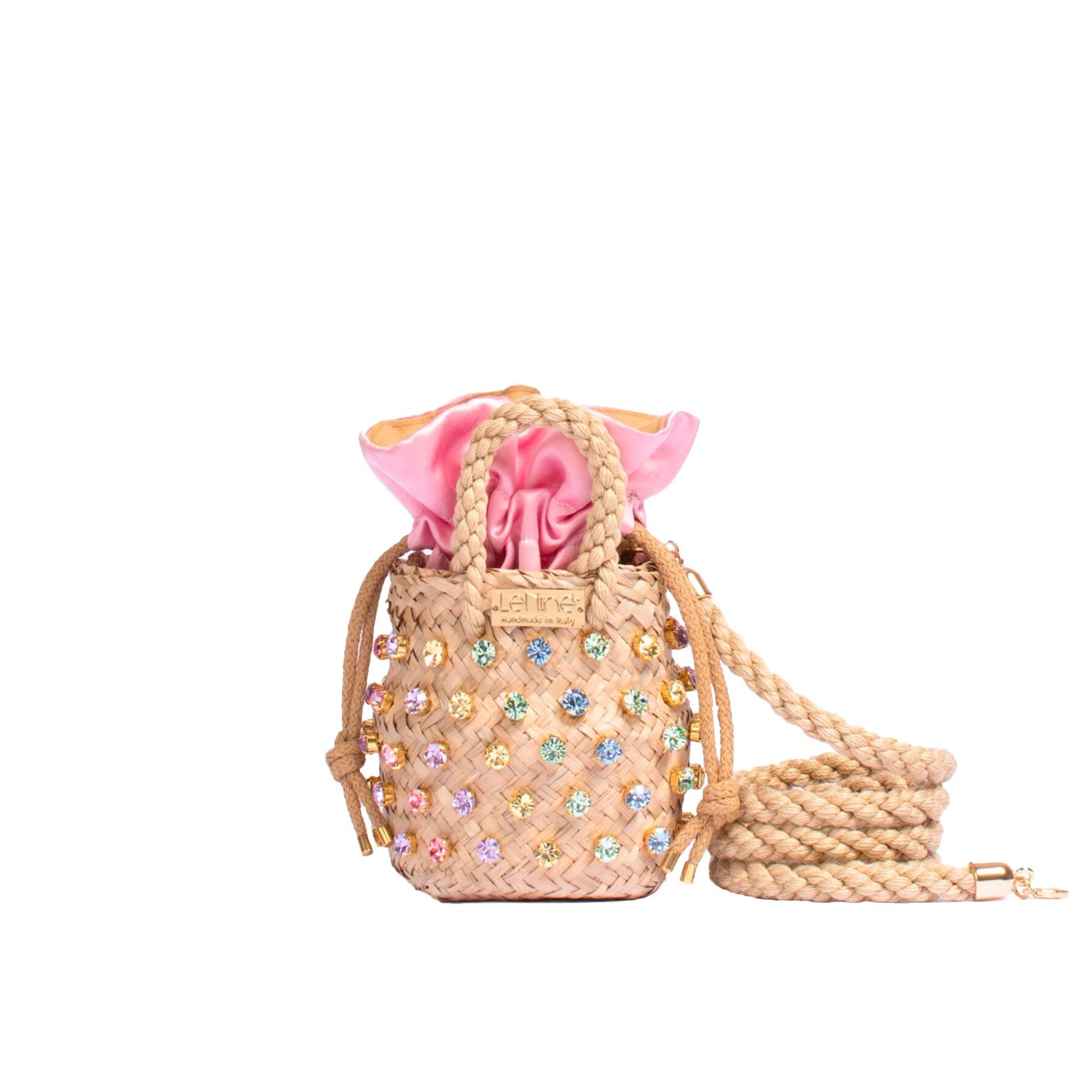 Visuel 2 : Lenine | Sac seau Nina Tiny rose | Boutique Parenthese