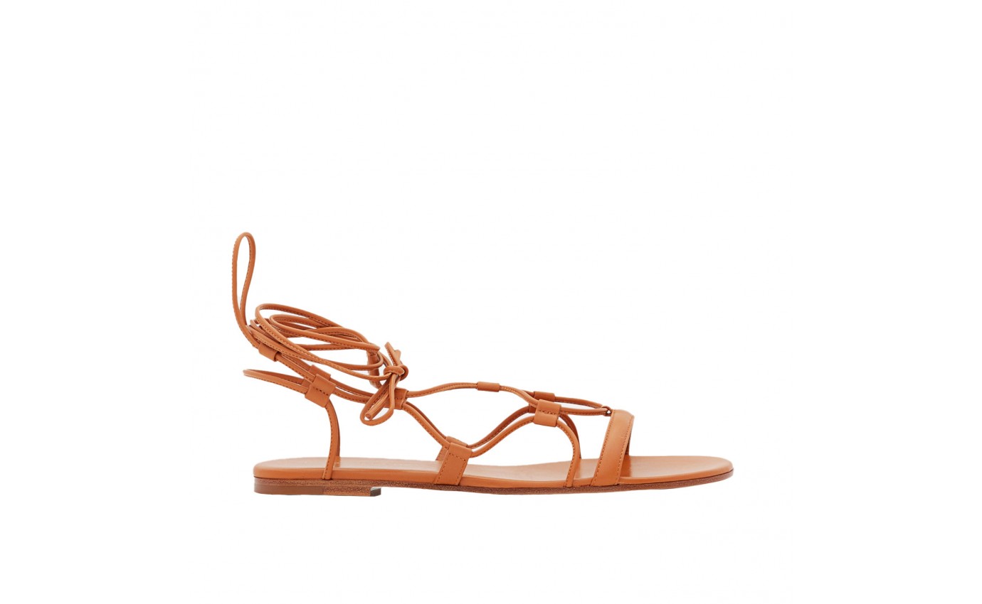Visuel 1 : Gianvito Rossi | Sandales Giza Camel | Boutique Parenthese