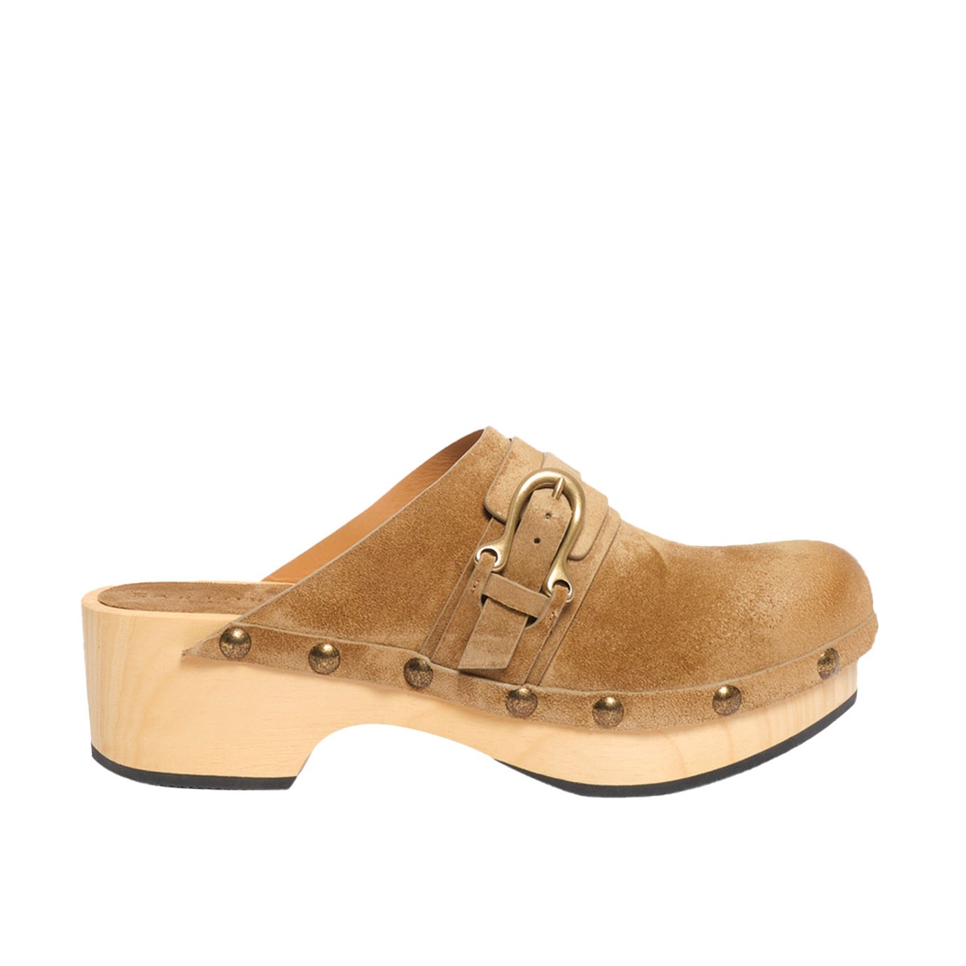 Visuel 1 : Sartore | Sabot Camel Daim | Boutique Parenthese