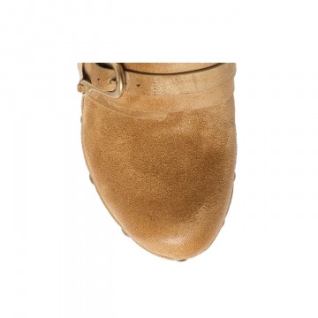 Visuel 3 : Sartore | Sabot Camel Daim | Boutique Parenthese
