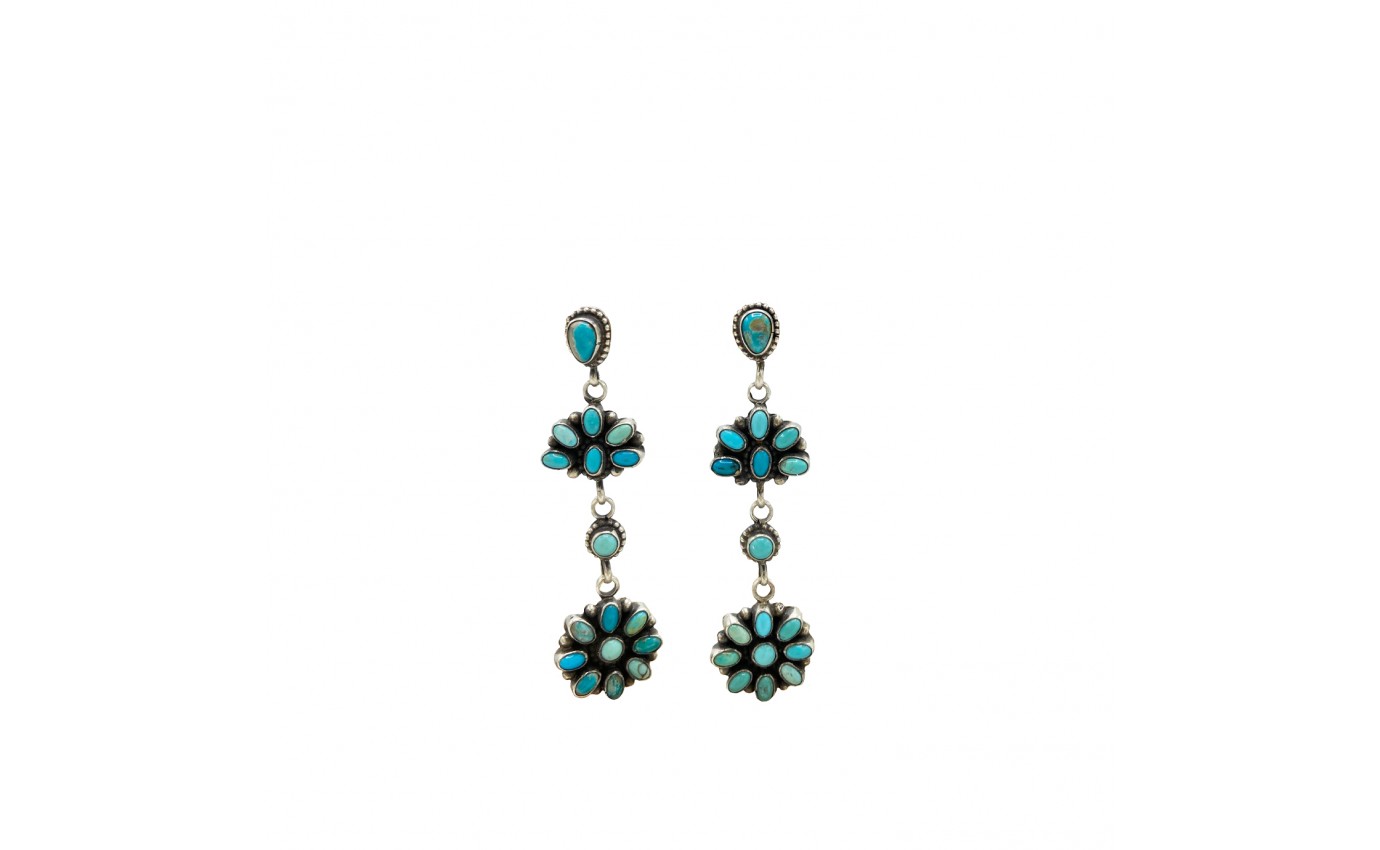 Visuel 1 : Harpo | Boucles d'oreilles Turquoise | Boutique Parenthese