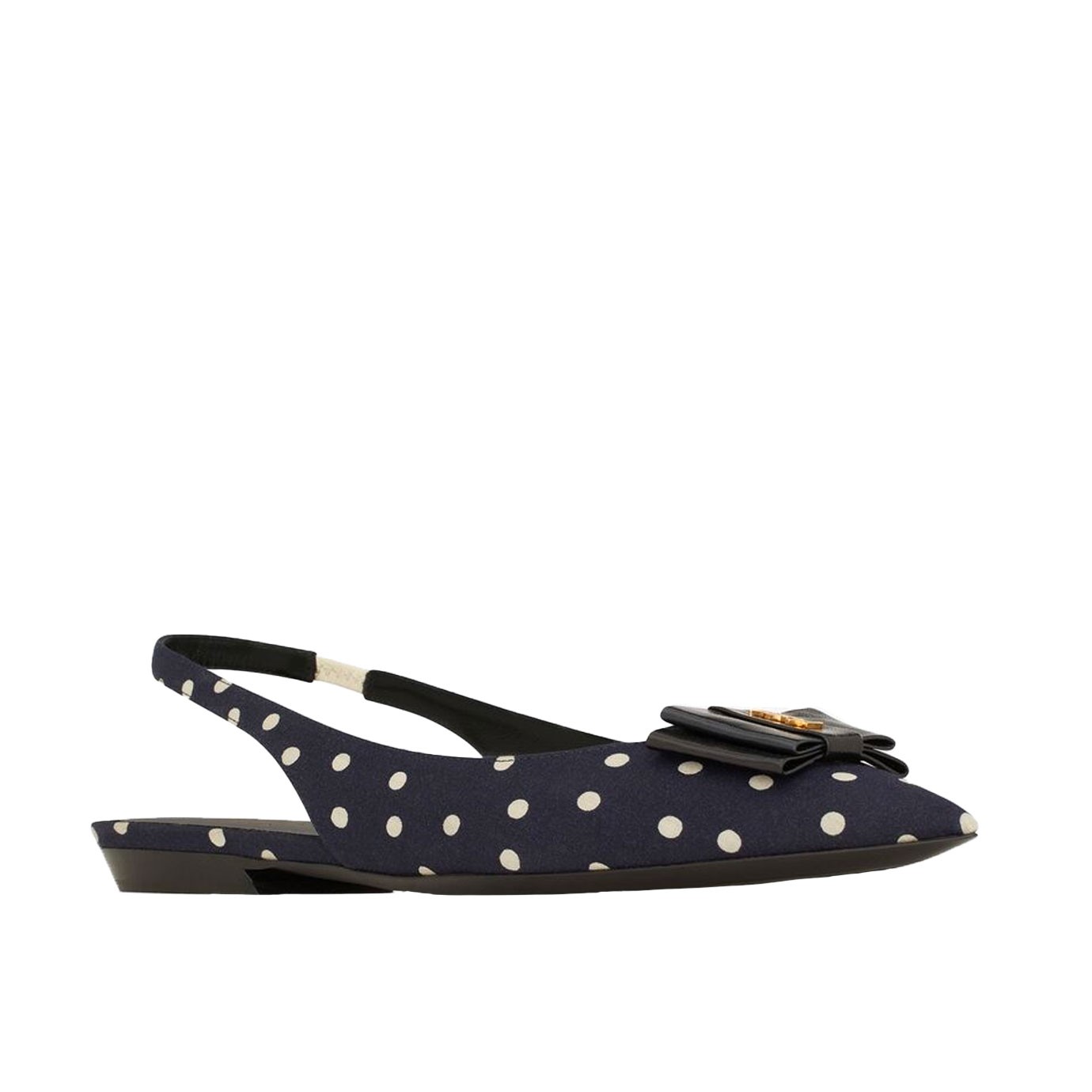 Visuel 2 : Saint Laurent| Ballerine à pois Anais | Boutique Parenthese