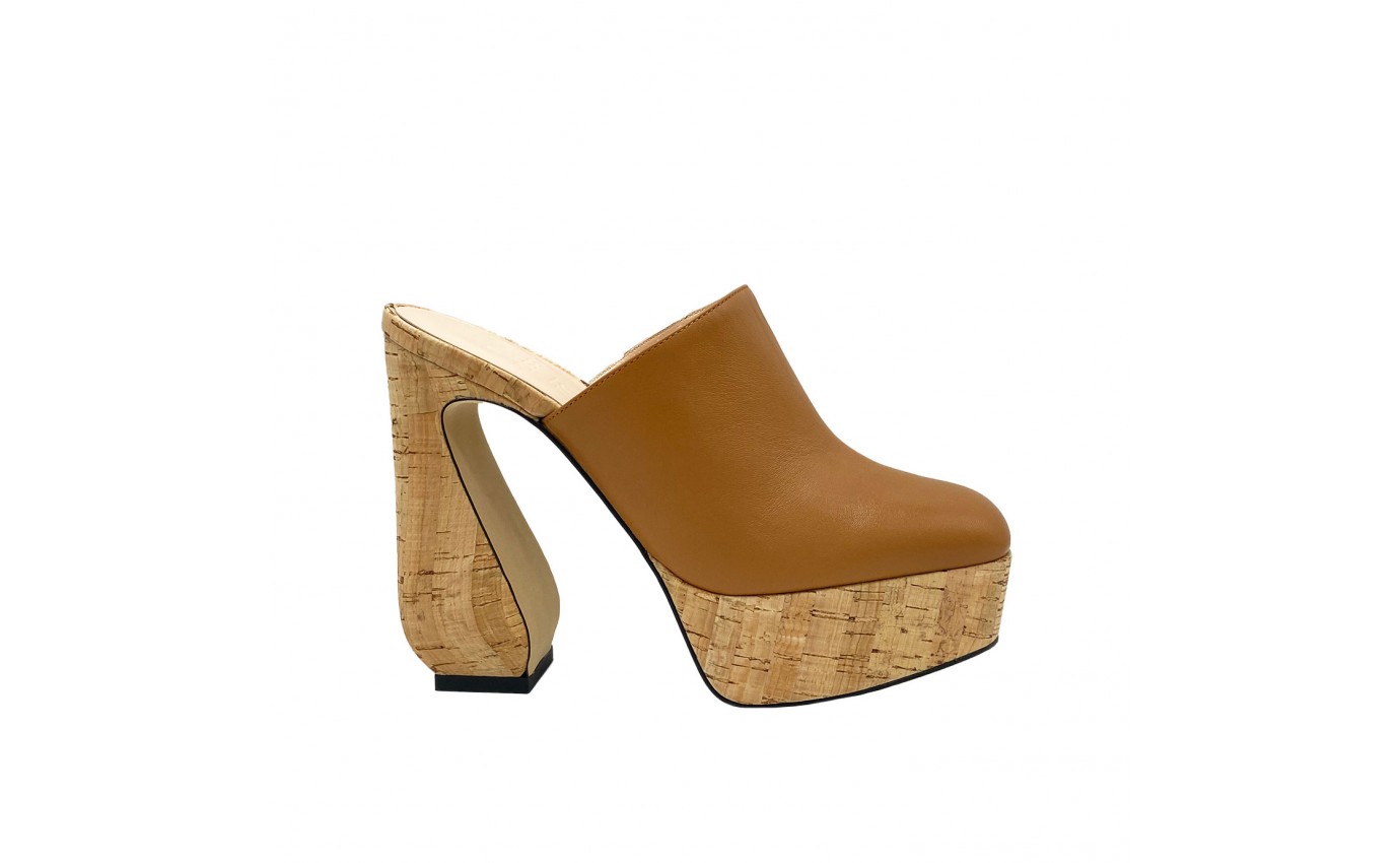 Visuel 1 : Si Rossi | Mule Si Rossi Camel| Boutique Parenthese