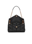 Visuel 3 : Collection Saint Laurent Bordeaux | Sac Loulou Puffer noir et or| Boutique de sac de Luxe Parenthese Bordeaux