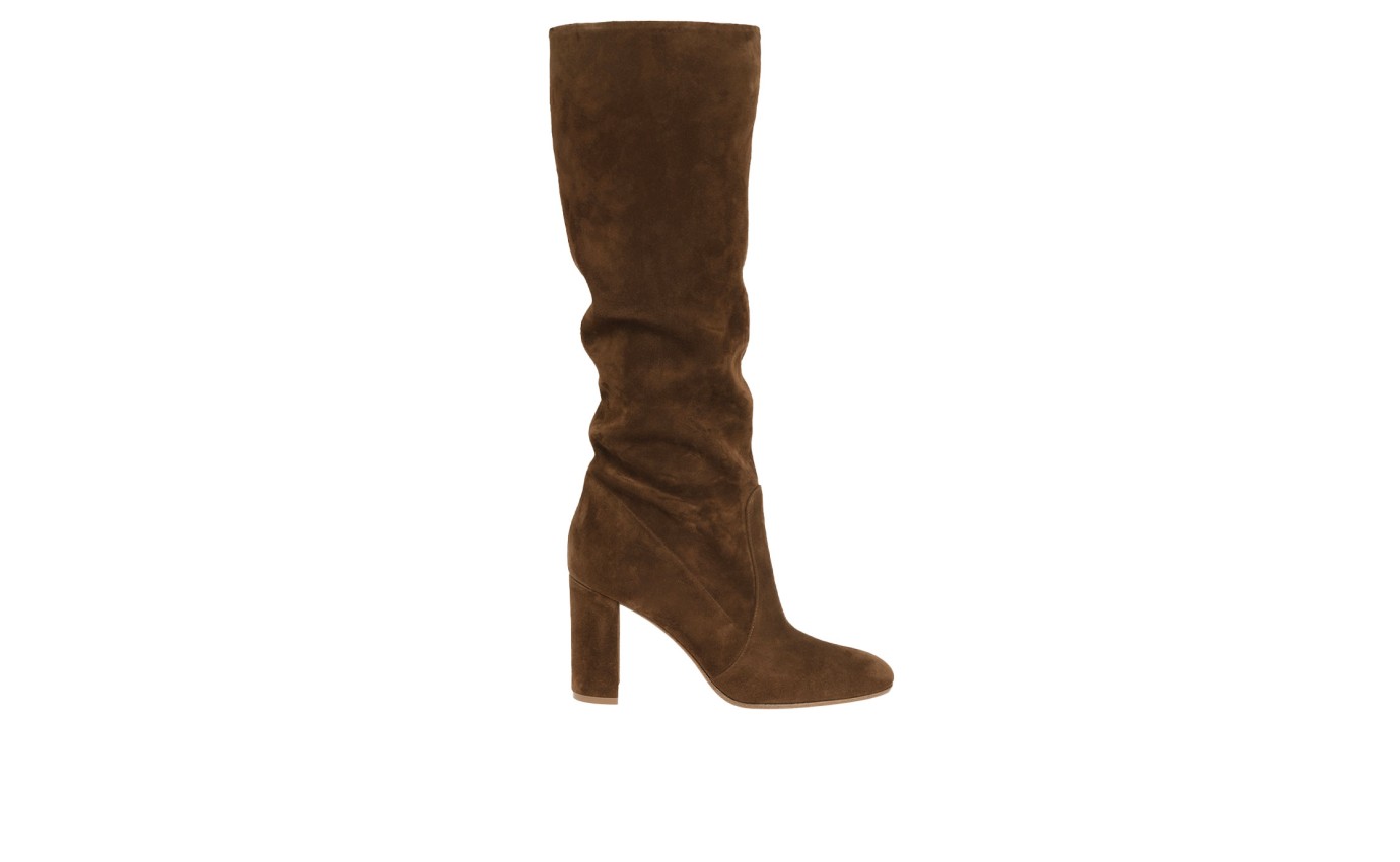Visuel 1 : Collection Gianvito Rossi Bordeaux | Botte Glen Marron | Boutique de sac de Luxe Parenthese Bordeaux