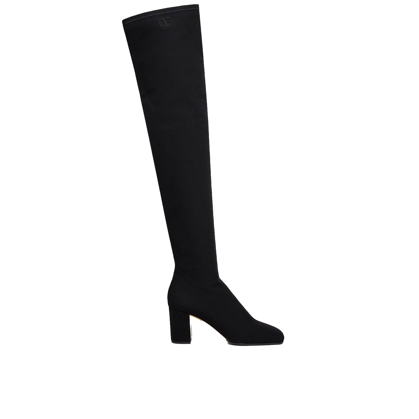 Visuel 1 : Collection Valentino Bordeaux | Cuissarde noir | Boutique de chaussures de Luxe Parenthese Bordeaux