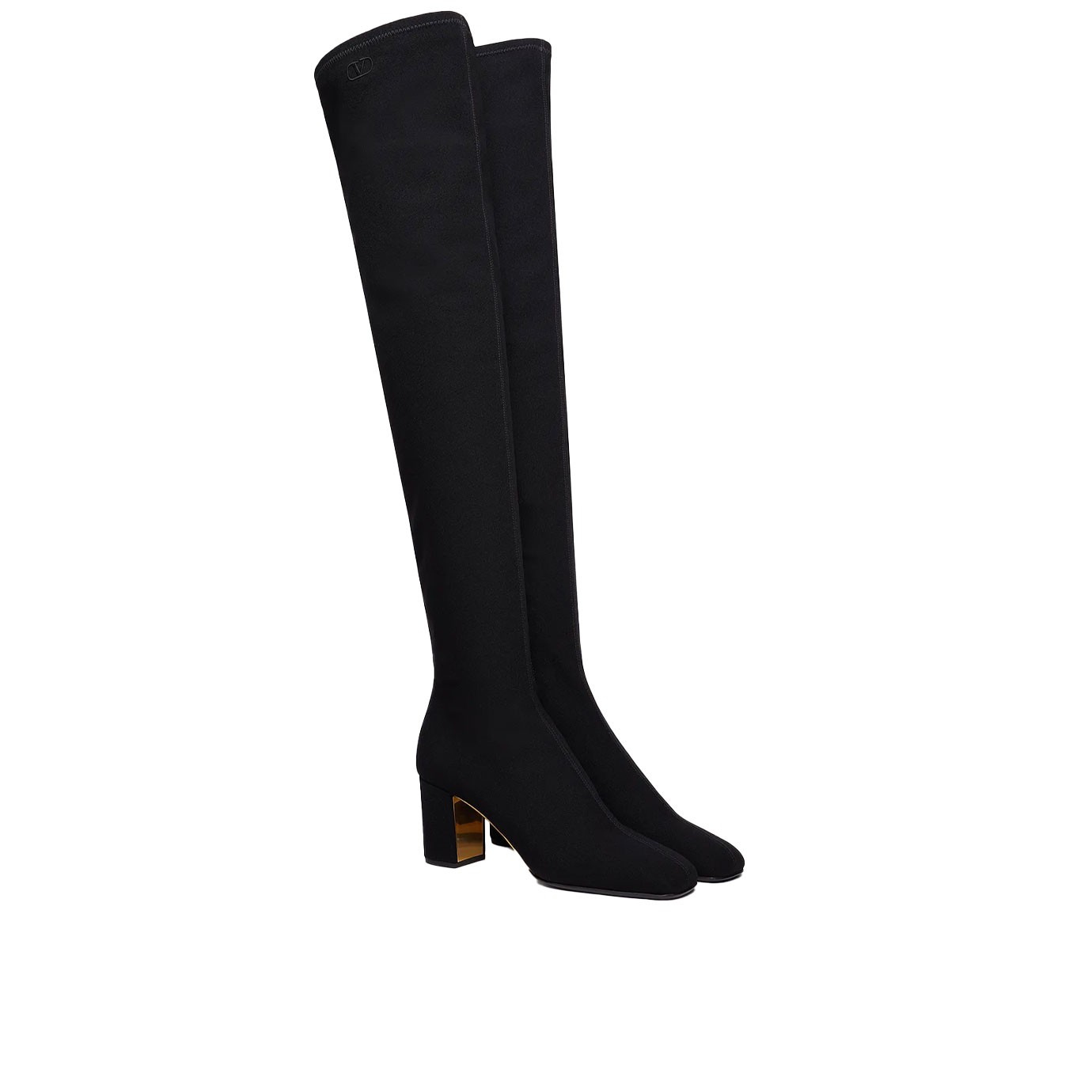 Visuel 2 : Collection Valentino Bordeaux | Cuissarde noir | Boutique de chaussures de Luxe Parenthese Bordeaux