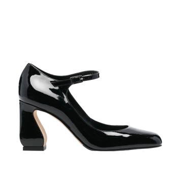 Visuel 1 : Collection Si Rossi Bordeaux | Mary Jane noir 8cm | Boutique de chaussures de Luxe Parenthese Bordeaux