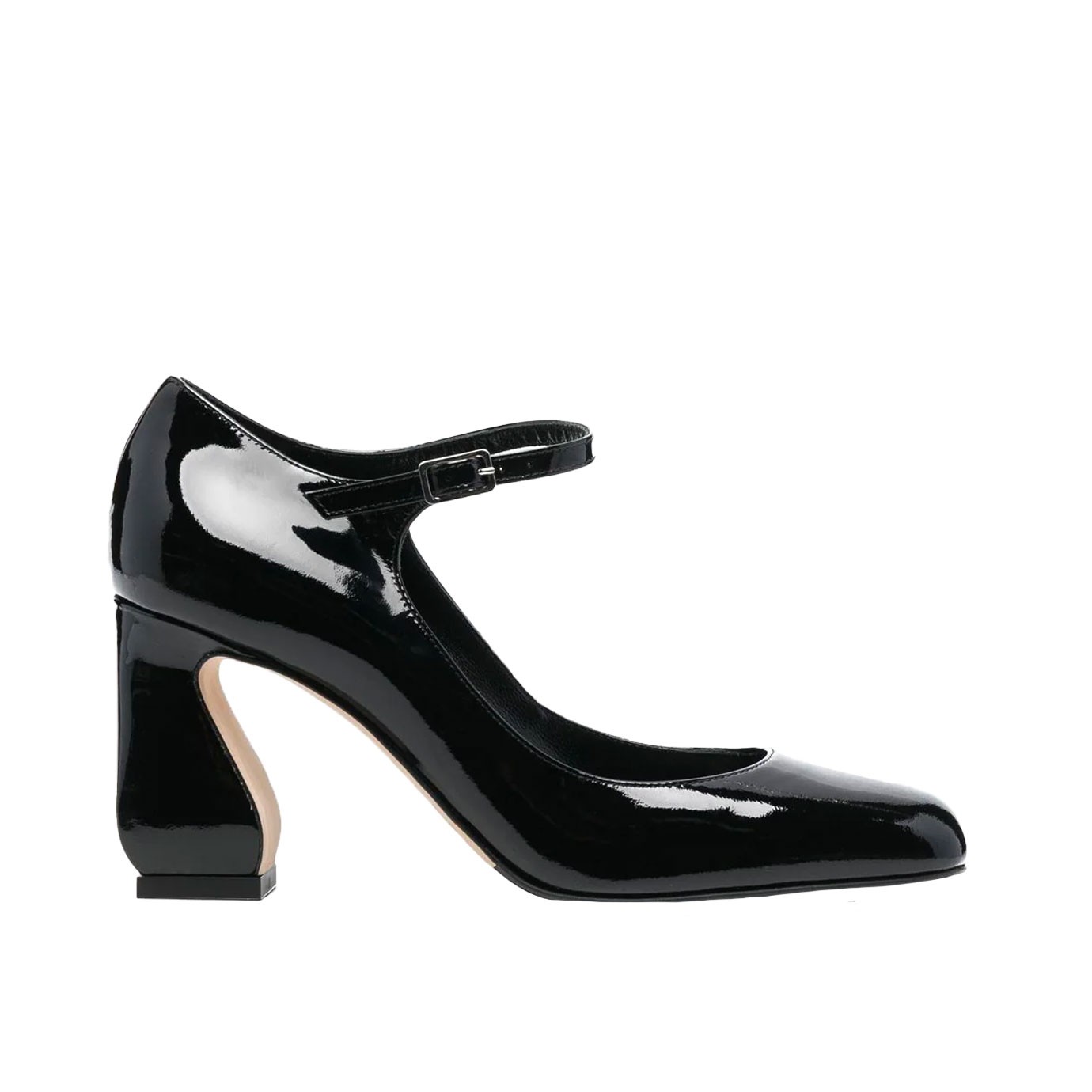 Visuel 1 : Collection Si Rossi Bordeaux | Mary Jane noir 8cm | Boutique de chaussures de Luxe Parenthese Bordeaux