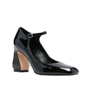 Visuel 2 : Collection Si Rossi Bordeaux | Mary Jane noir 8cm | Boutique de chaussures de Luxe Parenthese Bordeaux