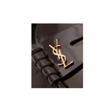 Visuel 4 : Collection Saint Laurent Bordeaux | Mocassin bordeaux | Boutique de sac de Luxe Parenthese Bordeaux