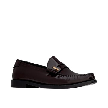 Visuel 2 : Collection Saint Laurent Bordeaux | Mocassin bordeaux | Boutique de sac de Luxe Parenthese Bordeaux